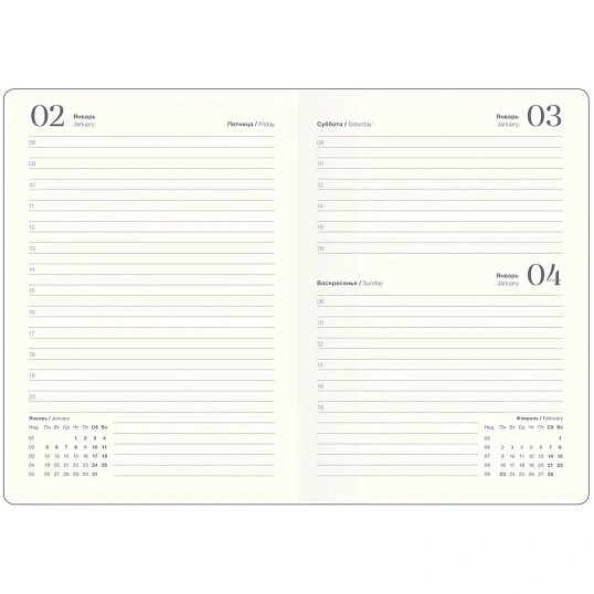 Ежедневник датированный 2026 IF 14х20см 176л, тв, с рез, Grace I1714/black