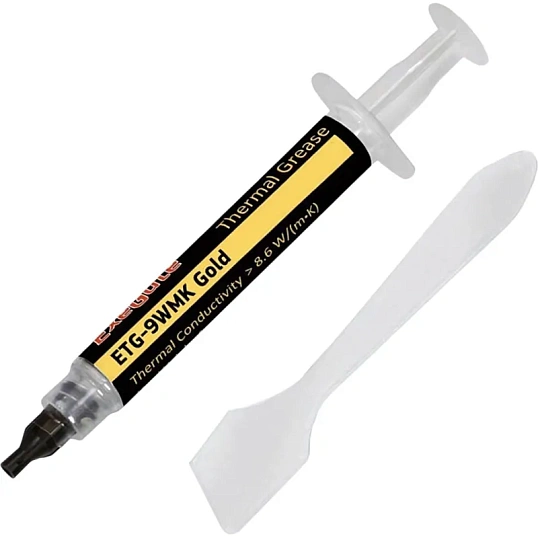Термопаста ExeGate ETG-9WMK Gold 2г, шприц с лопаткой (EX282342RUS)