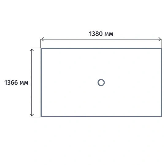 Модуль рабочей станции ARENA 2р.м в. пр.эл 1380х1366 UNN2TPV147BLBL бел/бел