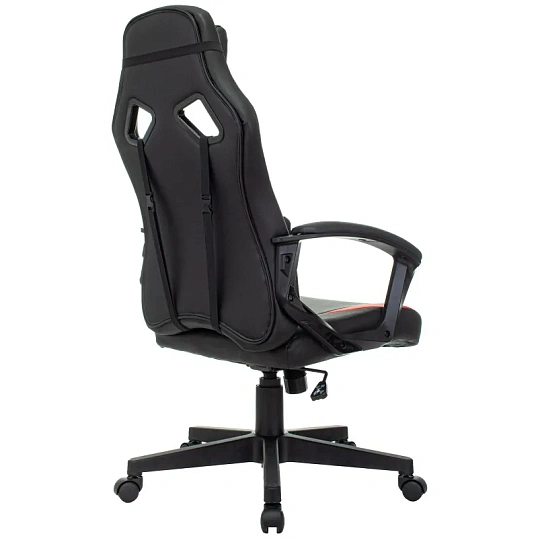 Кресло VB_Echair Easy Game-906 TPU кожзам черный/красный пластик