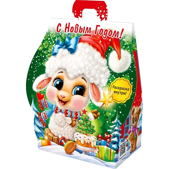 Новогодний сладкий подарок Домик Холли и Долли, картон 500 г