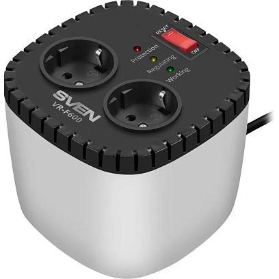 Стабилизатор напряжения SVEN VR-F600 (200Вт,Входное 170-280В,  2xEURO)