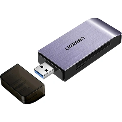 Картридер UGREEN CM180 (50541)мультифункц.USB-A 3.0 to TF/SD/CF/MS сер.косм