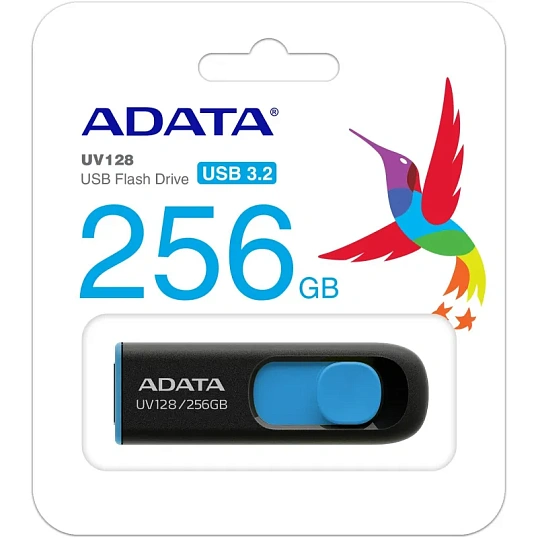 Флеш-память ADATA UV128, 256GB, AUV128-256G-RBE