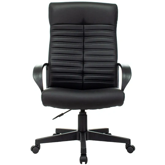 Кресло VB_Echair-657 PU кожзам черный пластик