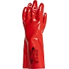 Перчатки DELTA PLUS PVC733510 ПВХ КЩС цв.красный р.10