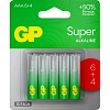 Батарейка GP Super AAA/LR03 24A6/4-2CR10/GP24AA216/4-2CRSBC10  10шт/уп(6+4)