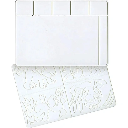 Доска для лепки 3,А4,с раздел.ячейками,для пластилина