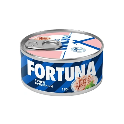 Тунец консервированный Fortuna Тунец рубленый, 185г