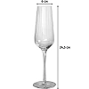 Бокал -флюте для шампанского 270 мл Optical d 6 см h24,5 см 6 шт/уп