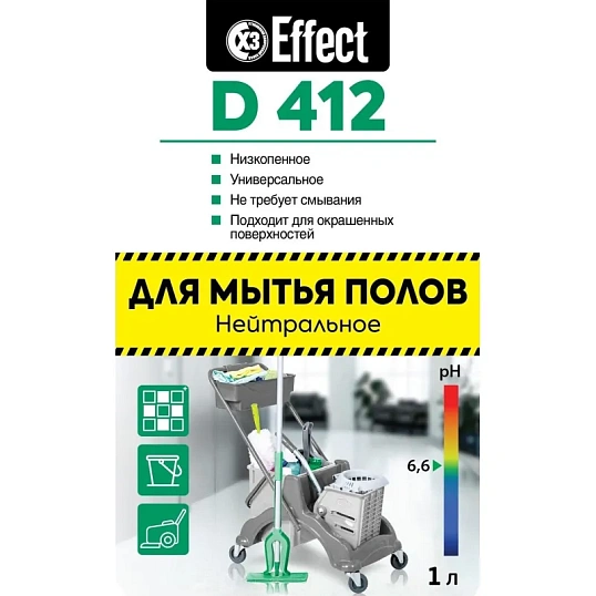 Профхим д/руч.мытья пола нейтрал Effect/DELTA 412, 1л