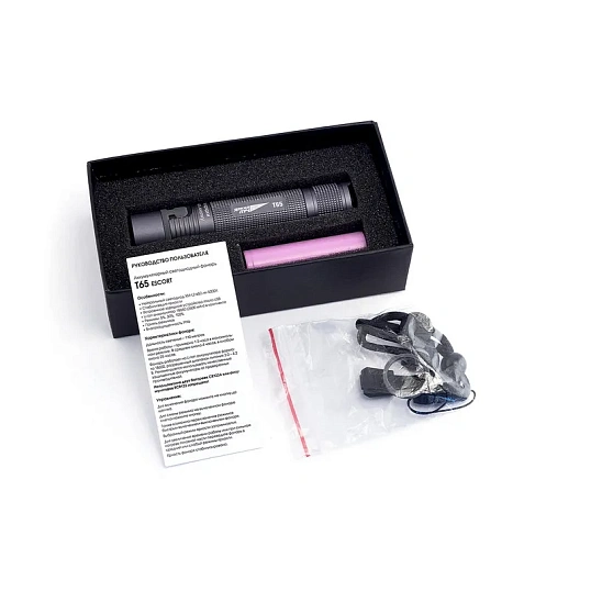 Фонарь ЯРКИЙ ЛУЧ T65 ESCORT CREE XM-L2, 3реж., встр. ЗУ micro-USB