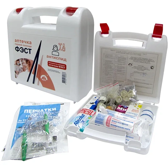 Аптечка первой помощи АнтиСПИД ФЭСТ (постановление №59) (полистирол)