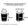 Мешки для мусора ПВД 200 л 100мкм 5шт/рул зеленый 88x118