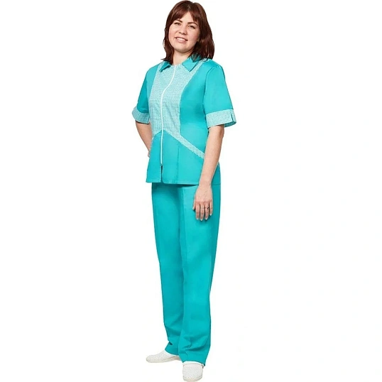 Костюм жен (куртка, бр) у10 бирюз 88-92/170-176