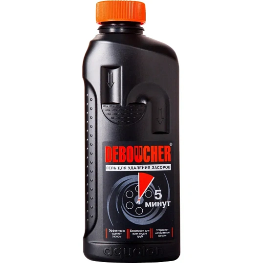 Средство для прочистки труб DEBOUCHER 5 minutes гель 1 л