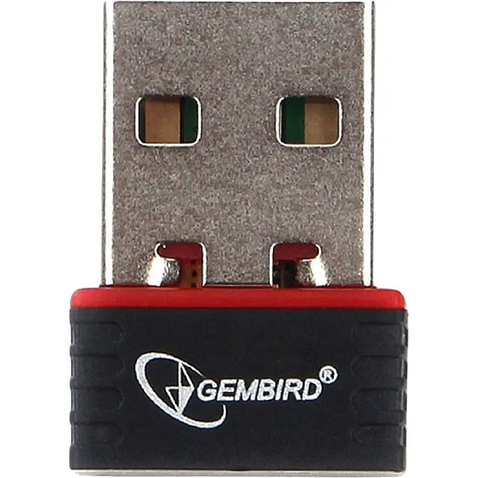 Сетевой адаптер микро WiFi Gembird 150 Мбит, USB, 802.11b/g/n