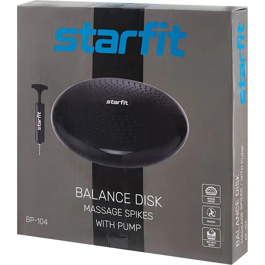 Диск балансировочный STARFIT BP-104 с насосом, массажн,лаймов, ЦБ-00002293