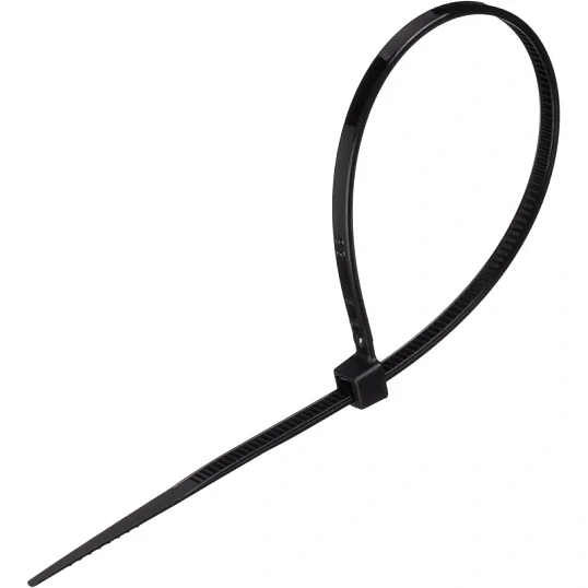 Стяжка (хомут) 150 мм x 2,5 мм,Bigtech BT-CT-150-25-B,нейлон,черн,100 шт/уп