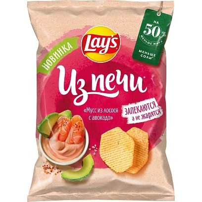 Чипсы Lays из печи Мусс из лосося, 81г