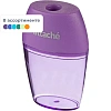 Точилка Attache Bright Colours 1 отв., цветной контейнер, ассорти
