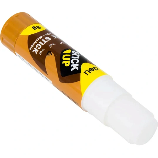 Клей-карандаш школьный 9г Deli с колпачком в форме зверька, ассорти E6366A