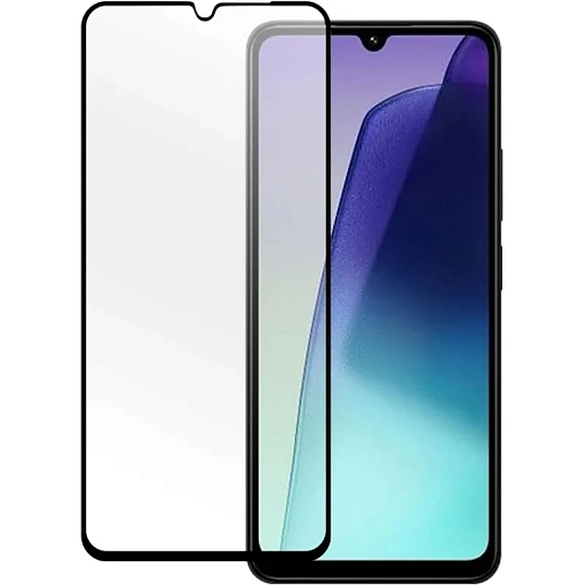 Защитное стекло PERO Full Glue для  Xiaomi Redmi 14C, черное