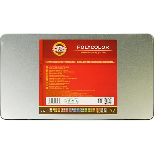 Карандаши цветные художеств. KOH-I-NOOR POLYCOLOR 72 цв/наб 3827072001PL