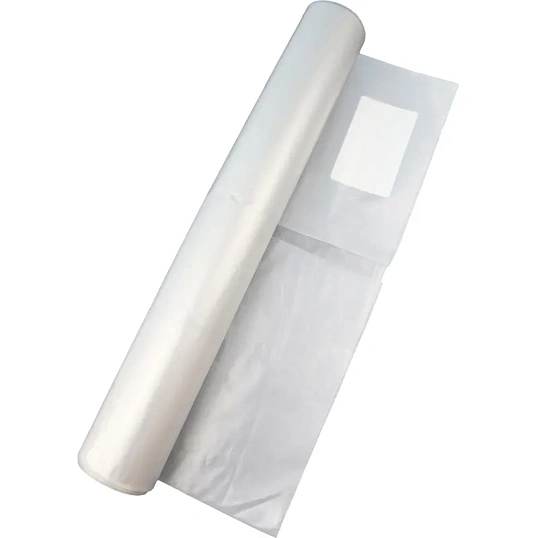 Мешки для мусора ПВД 200л 50мкм 10шт/рул прозрачные 90 x 130 см