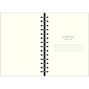 Бизнес-тетрадь Infolio 14x20см 96л клетка спираль Цветы, серый I1771/grey
