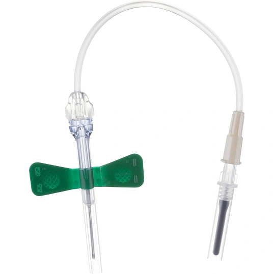 Игла-бабочка 21G 10см зел. с луер-адапт. VACUETTE Safety 450083V1 90шт/уп