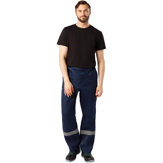 Костюм рабочий летний муж. л16-КБР с СОП син/вас (р.72-74) 194-200