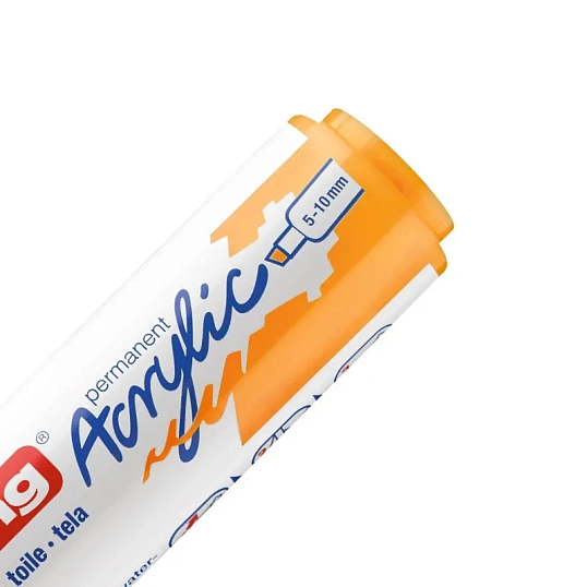 Маркер акриловый Edding 5000/906.скош.нак. 5-10 мм. Цвет Солнечный желтый