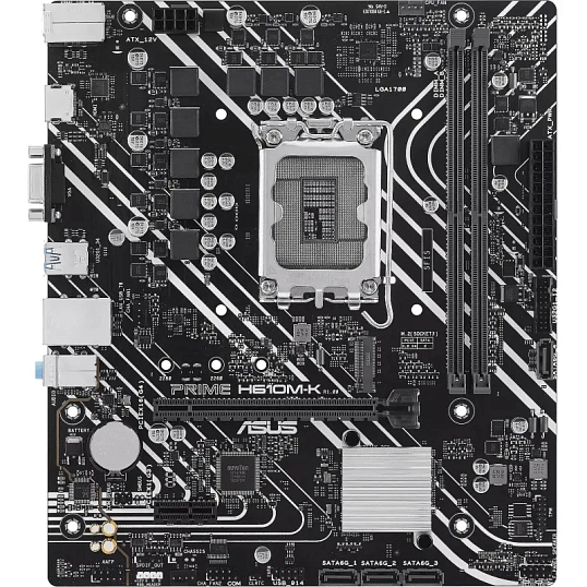 Материнская плата Asus PRIME H610M-K s1700 Intel H610 2xDDR5 mATX