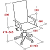 Кресло VB_EChair 668LT PU черный эко.кожа крестов. пластик