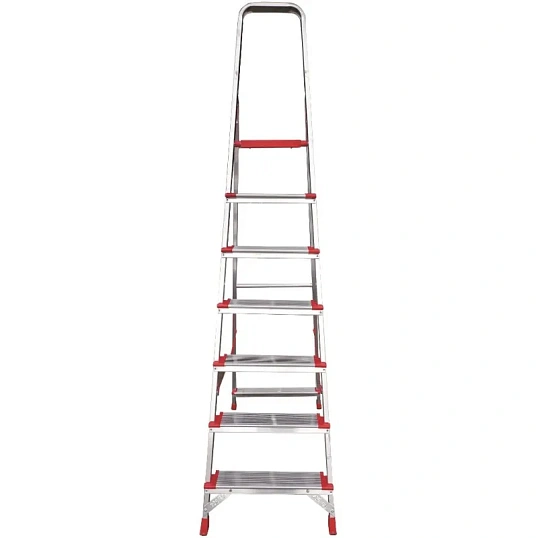 Стремянка алюминиевая усиленная 225 кг 7ступеней(130мм)Новая Высота 3117107