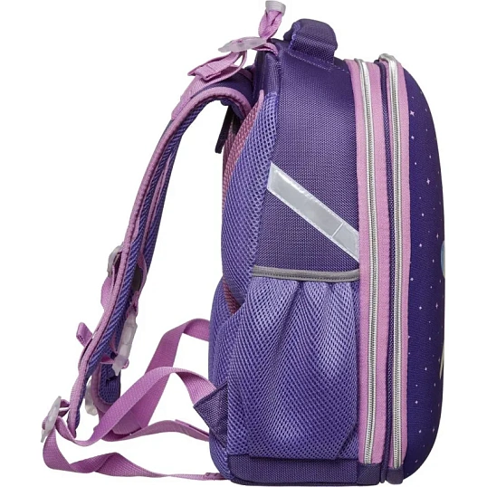 Ранец Basic Единорог Shine меняет цвет, 2 отд., эргоном. Спинка