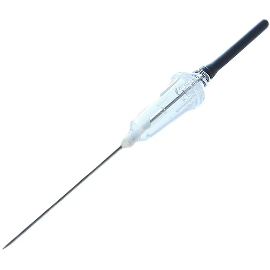 Игла двусторонняя 22G (0,7х25мм) черная виз.контроль Lind-Vac 50шт/уп