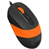 Мышь компьютерная A4Tech Fstyler FM10S черный/оранж (1600dpi) USB (4but)