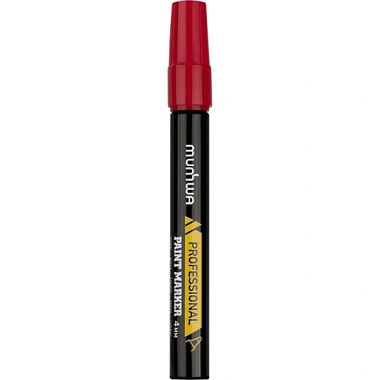 Маркер -краска MunHwa Professional Paint Markerкрасная, 4мм, нитро-основа