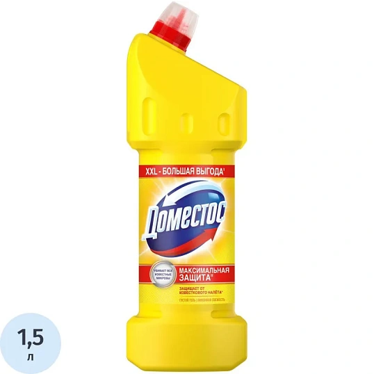 Средство для сантехники универсальное Доместос ЛИМОННАЯ СВЕЖЕСТЬ 1,5 л