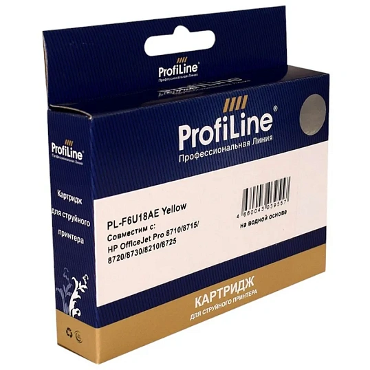 Картридж струйный ProfiLine PL-F6U18AE N953XL жел. для HP OJ Pro 7720/8720
