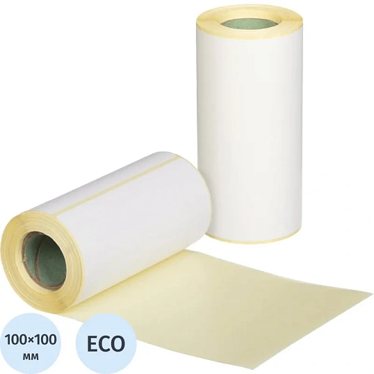 Термоэтикетки ЭКО 100х100, 100 шт/рул, вт. 25