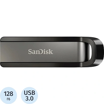 Флеш-память 128GB SanDisk CZ810 Extreme GO, USB 3.2, Black