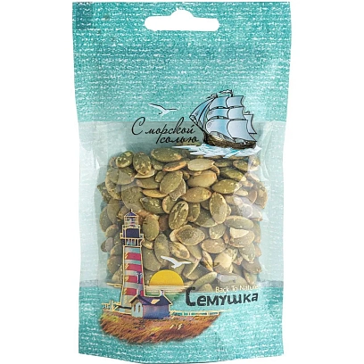 Семена тыквы очищенные жареные соленые Семушка 50г