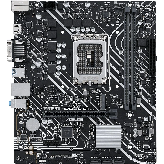 Материнская плата ASUS PRIME H610M-D D4, H610 s1700, 2xDDR4, mATX