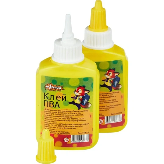 Клей ПВА школьный Лисята 65 г