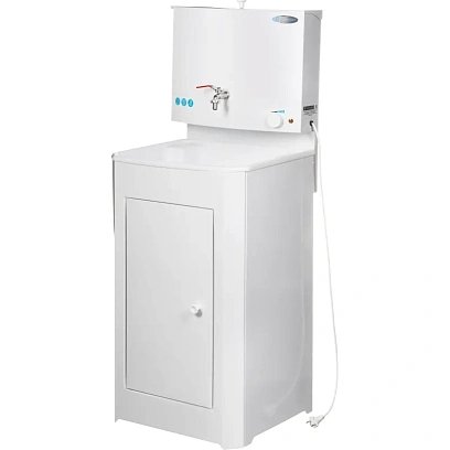 Умывальник дачный TOPFORT ELEGANT с подогревом 17л, пласт мойка, белый