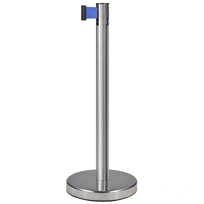 Стойка ограждения TEH_BSLN-226323 шлиф стойка с вытяж. лентой L-3 м синий