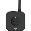 Сетевой фильтр AGNI  5р/2м,3USB 1TYPE-C,черный(TP-VE4U5E-C-2m-black)